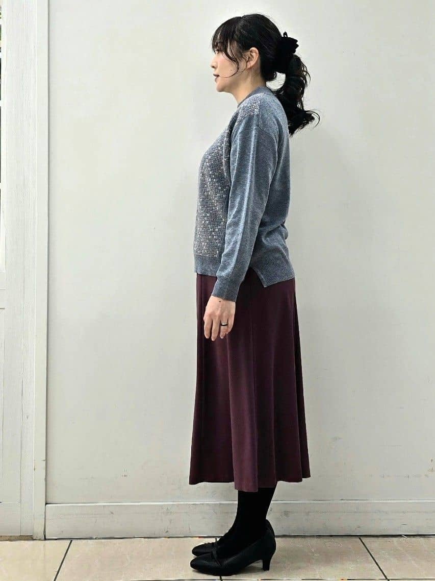 fkeさんの「Reflect｜アーガイル柄ハイネックニット」を使ったコーディネート