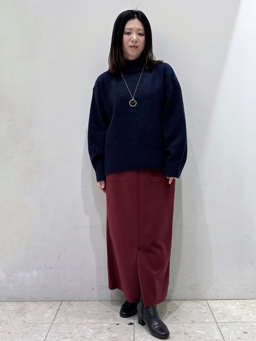 mameさんの「OPAQUE.CLIP｜ふわふわハイネックニット【洗濯機OK】」を使ったコーディネート