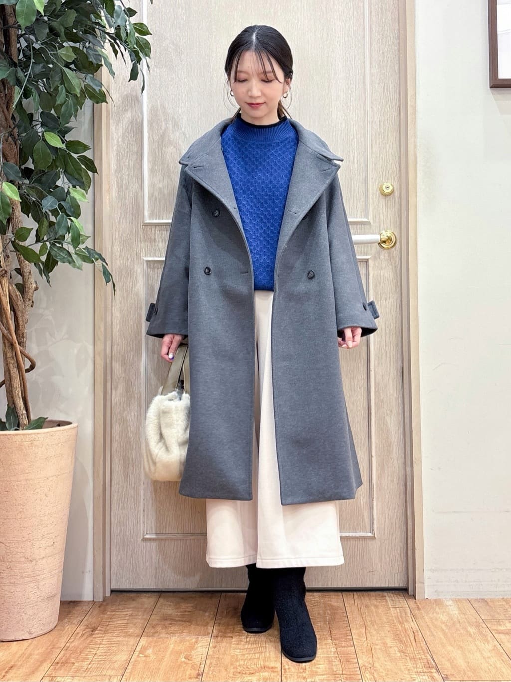 なみさんの「SHOO･LA･RUE｜起毛ニットブーツ」を使ったコーディネート