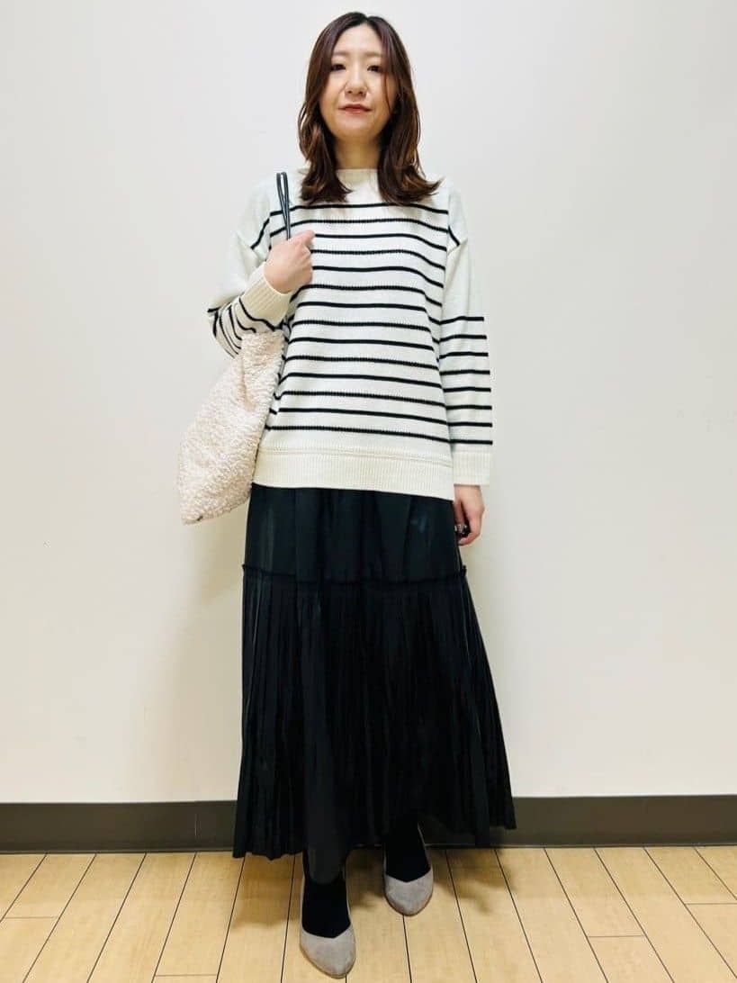 miiiさんの「Reflect｜【腰周りすっきり◎】プリーツギャザースカート」を使ったコーディネート