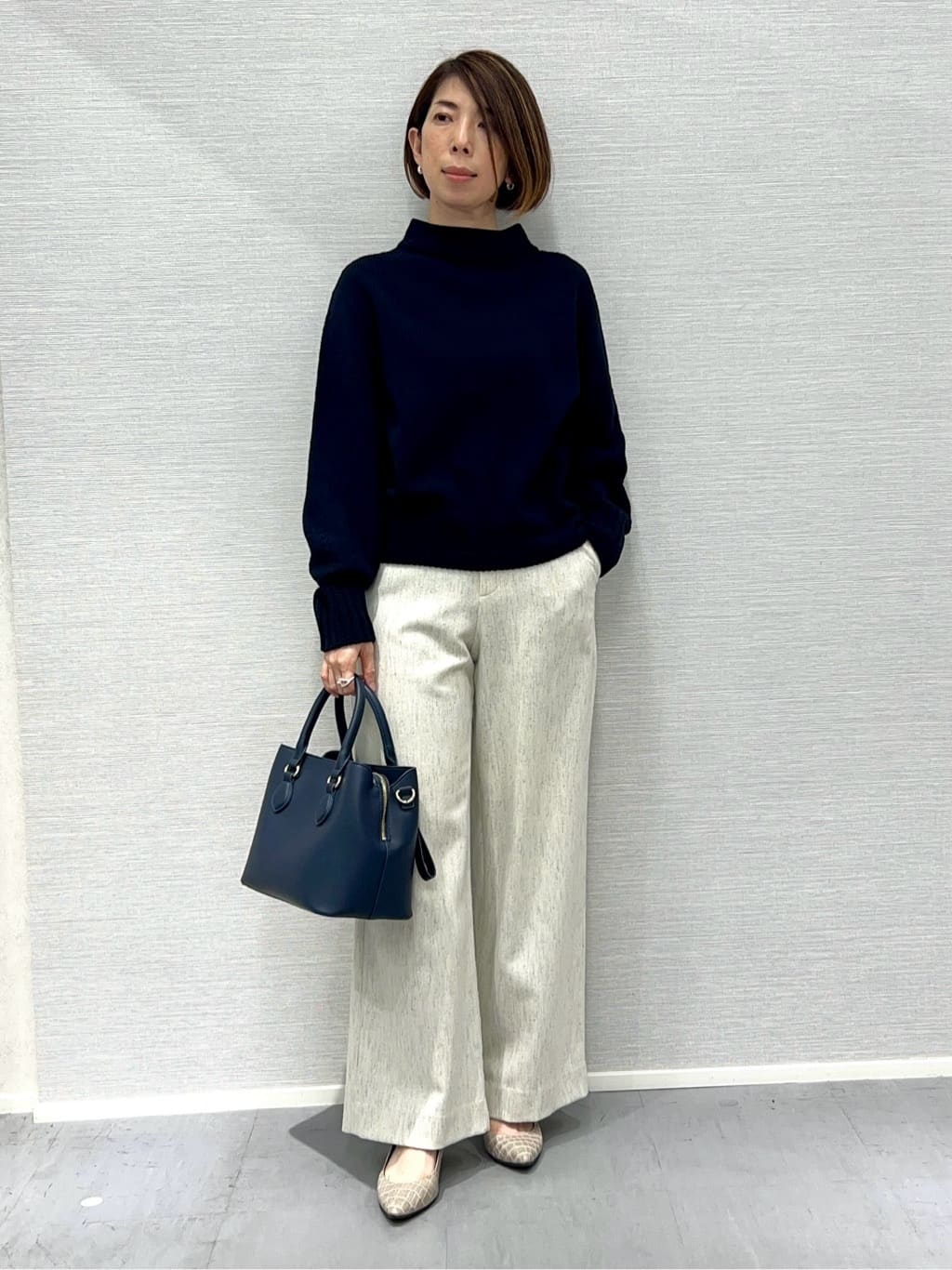 Shinakoさんの「UNTITLED｜【軽量／ウール混】ライトフォルム ロングコート」を使ったコーディネート