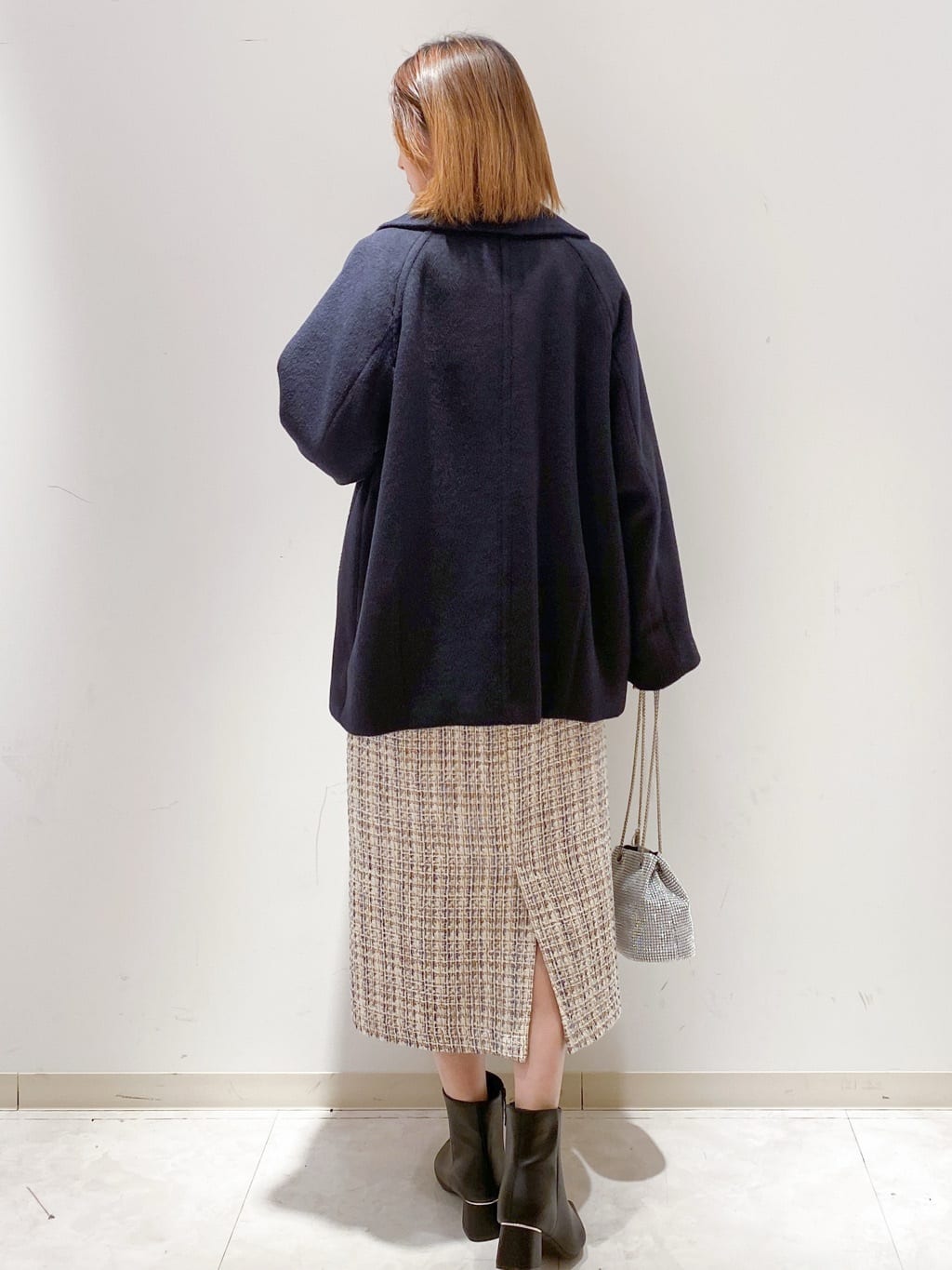miさんの「index｜カシミヤブレンドウールミドルピーコート」を使ったコーディネート