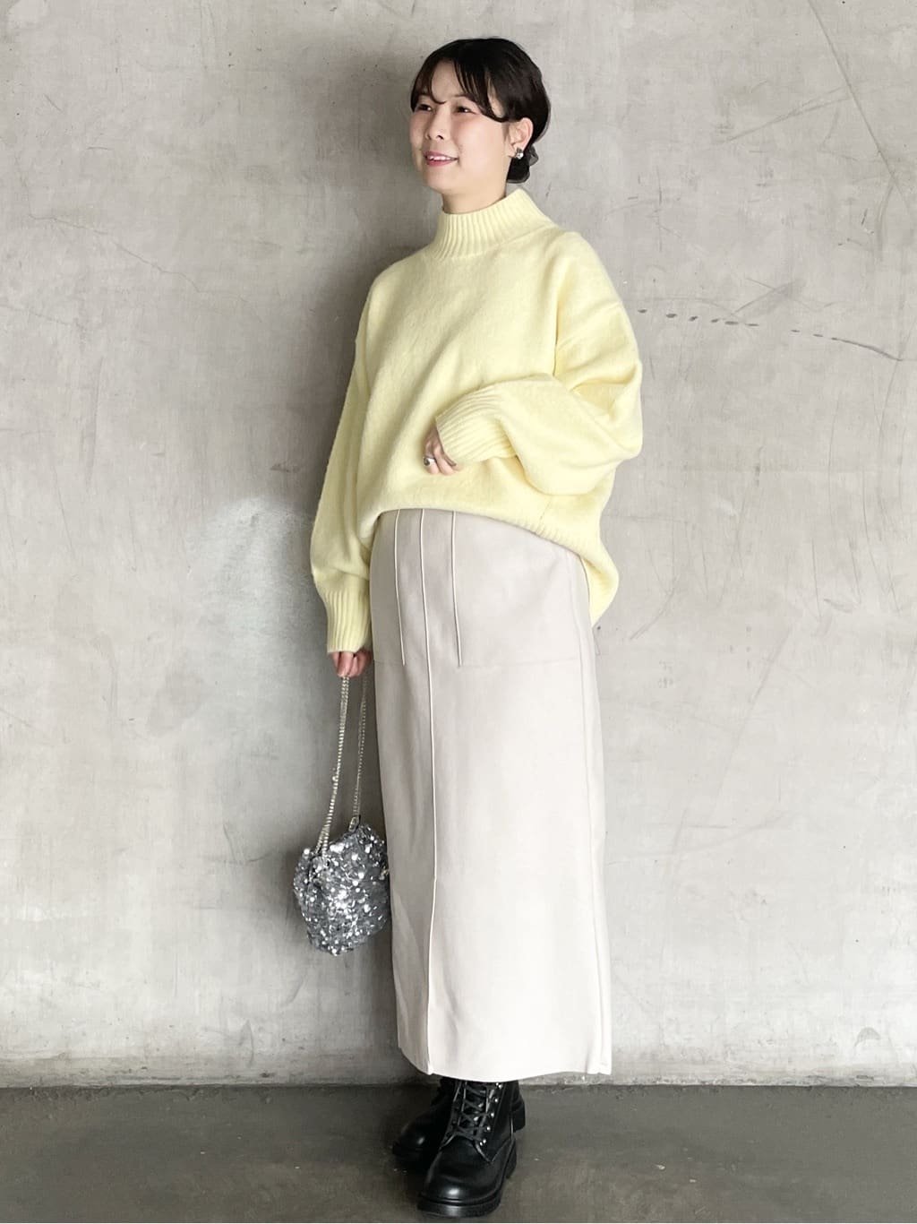tomokoさんの「OPAQUE.CLIP｜ふわふわハイネックニット【洗濯機OK】」を使ったコーディネート