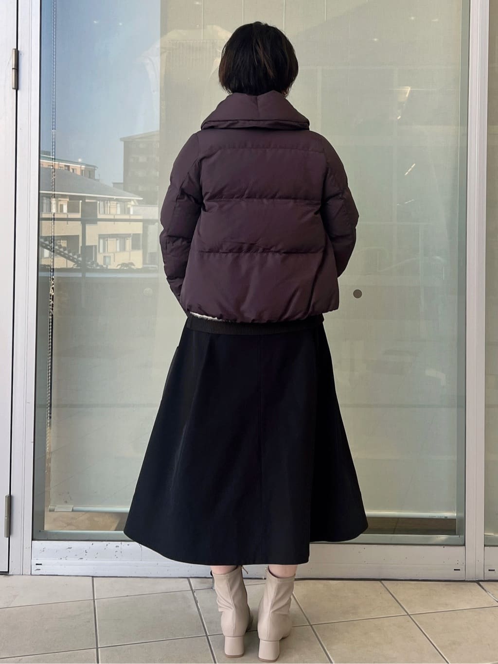 yo-koさんの「OPAQUE.CLIP｜KAWADAダウンショートコート【撥水／洗濯機OK／静電気防止裏地】《XS～LL》」を使ったコーディネート