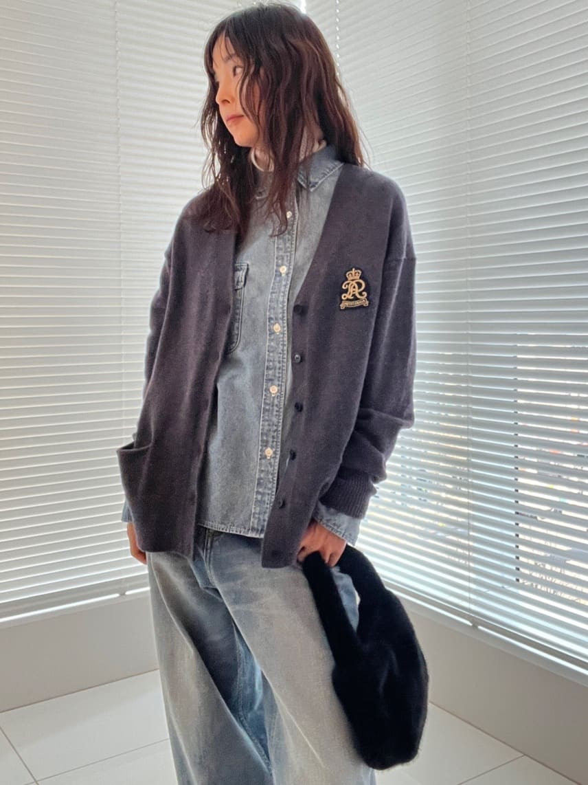 misaさんの「DRESSTERIOR｜レタードニットカーディガン」を使ったコーディネート
