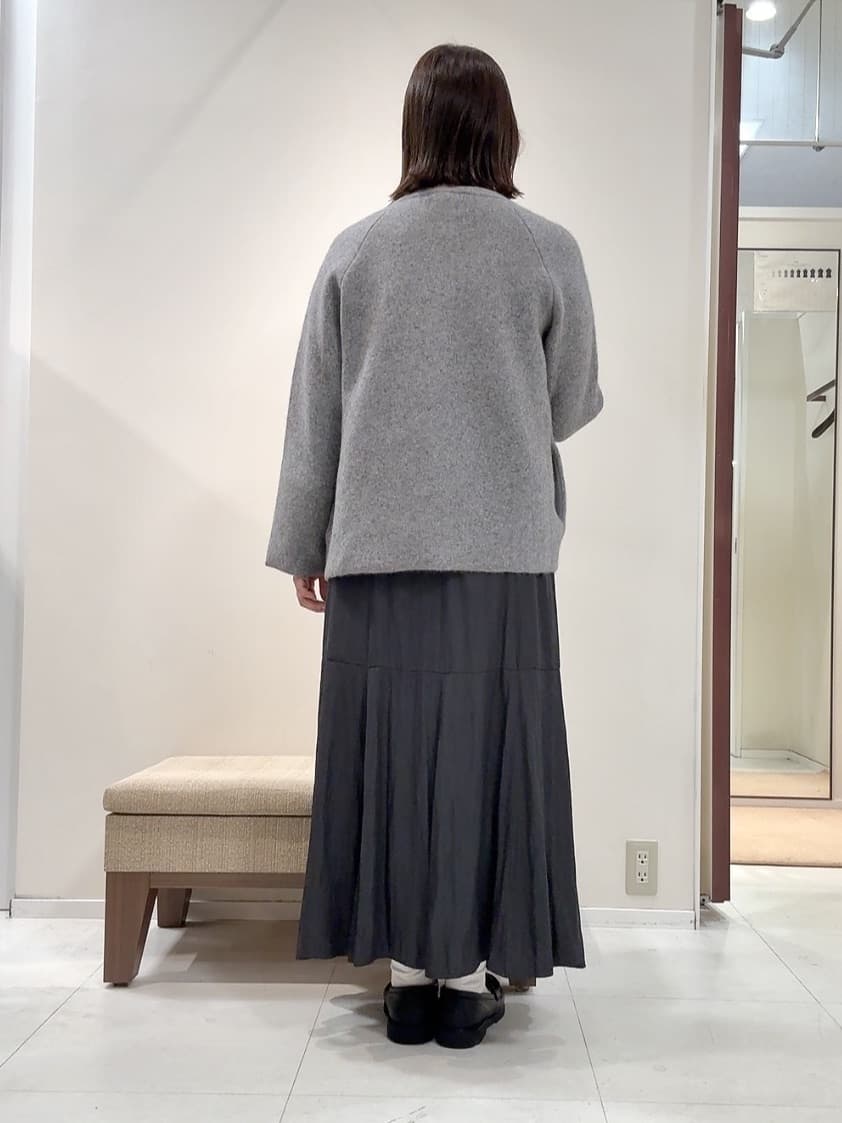 YUIさんの「UNTITLED｜【軽アウター/ミドル丈】ウールニットコーディガン」を使ったコーディネート