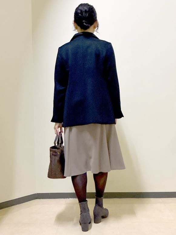  beni_gingerさんの「Reflect｜【SS-4Lサイズ／衿が顔に当たらない◎】スタンドネックミドルコート」を使ったコーディネート