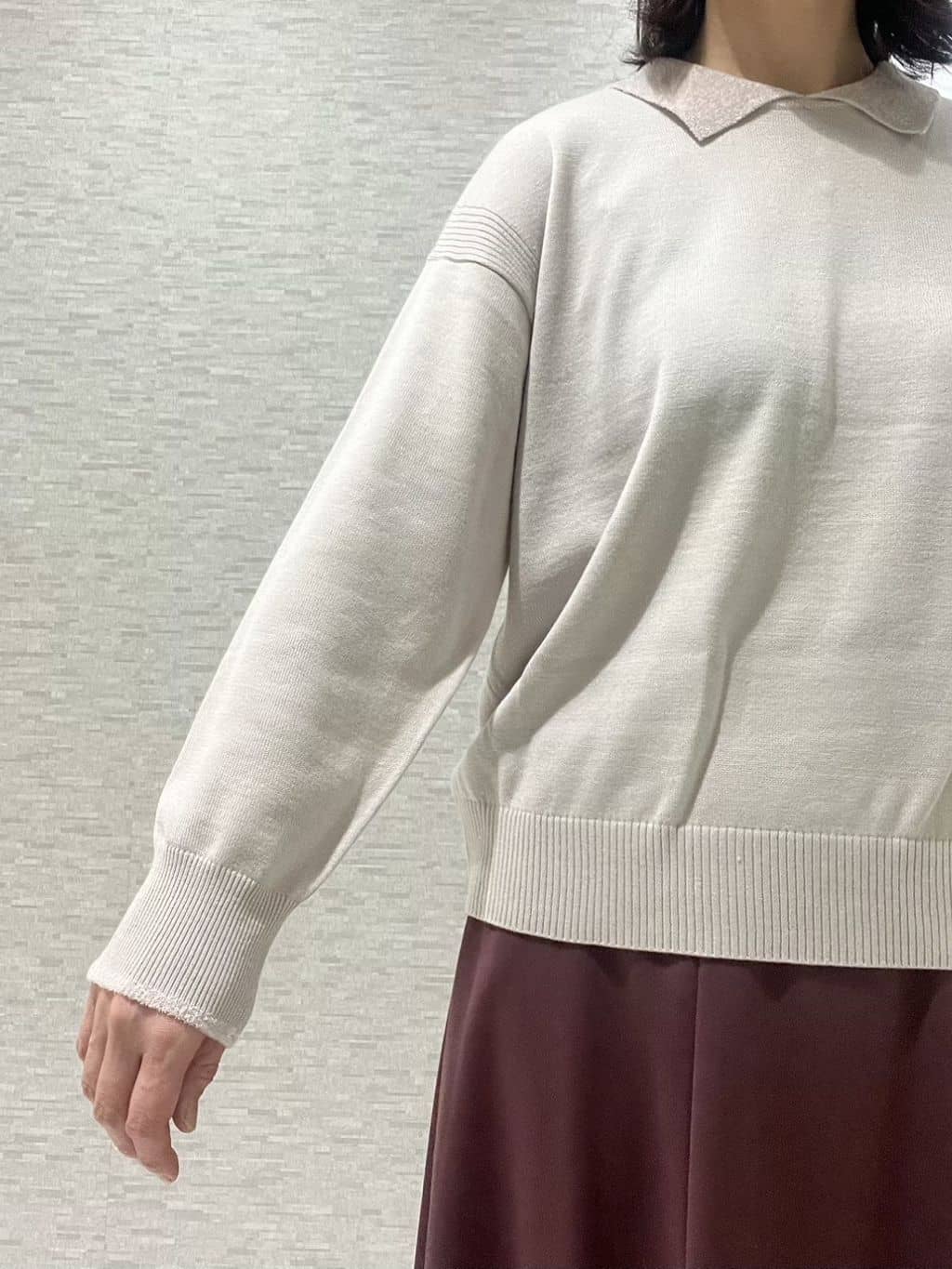 marikoさんの「Reflect｜【着映え◎】襟つきニットトップス」を使ったコーディネート