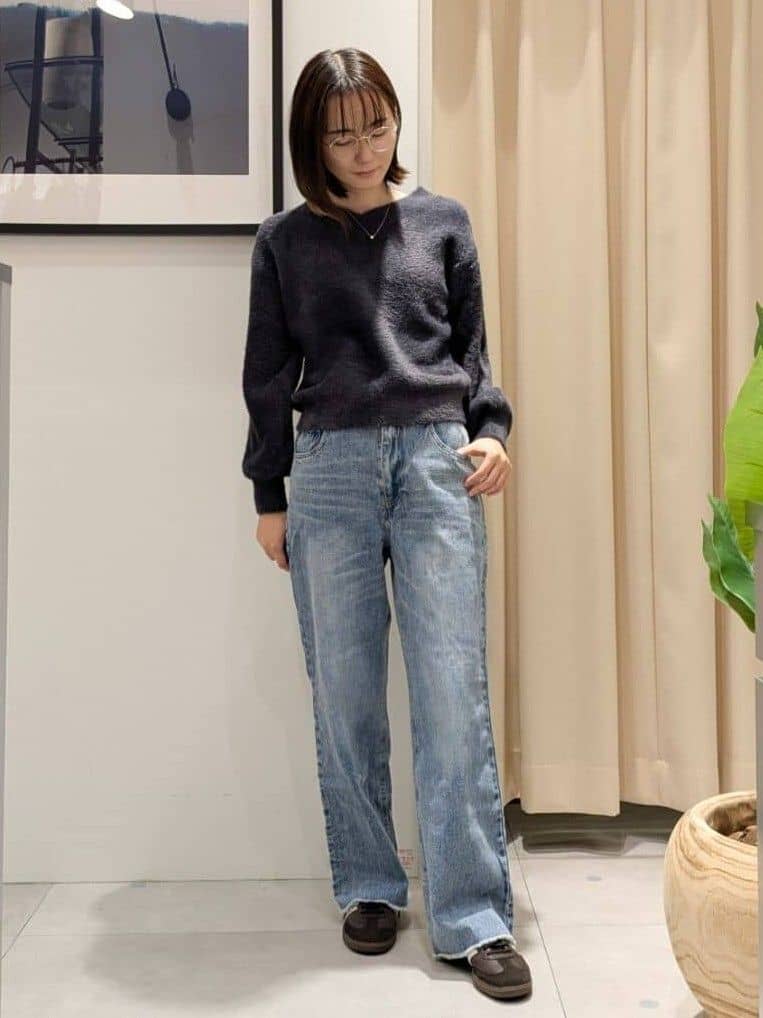 なめさんの「THE SHOP TK｜クラシカルな装い ウールライクスタンドカラーコート」を使ったコーディネート