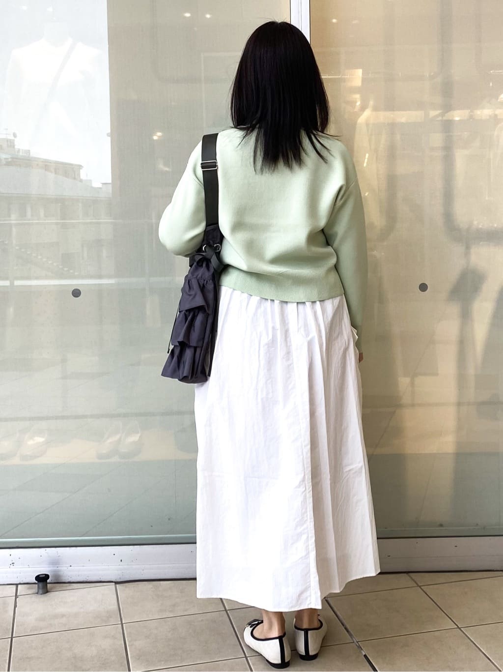 Jeanさんの「OPAQUE.CLIP｜ハーフZIP刺繍ロゴニット【洗濯機OK】」を使ったコーディネート
