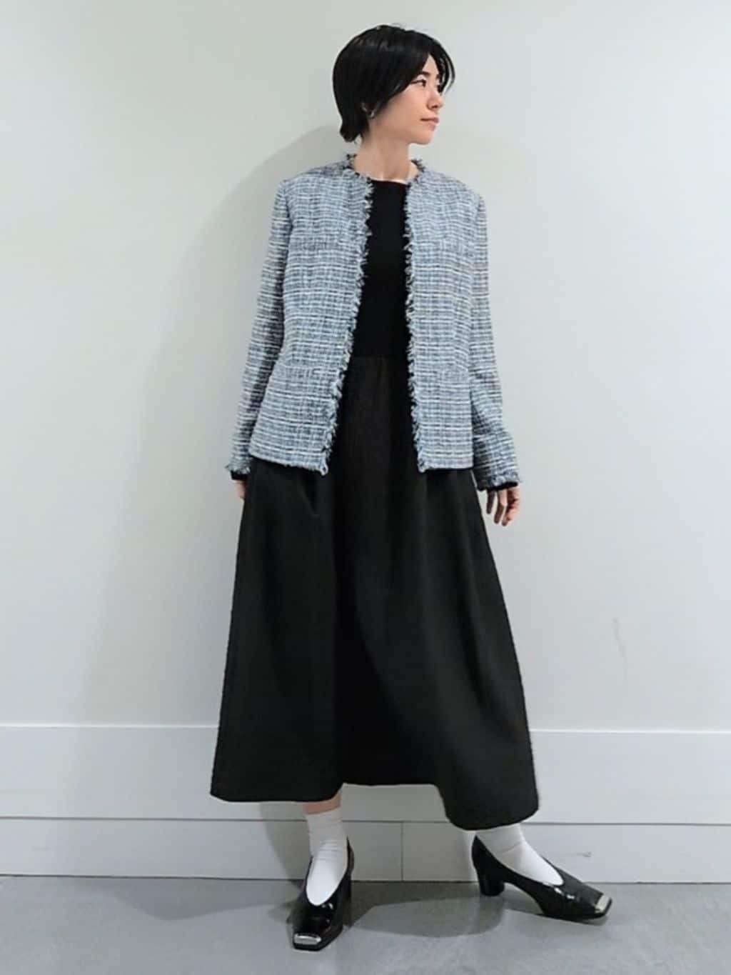 ミズタさんの「UNTITLED｜【仕事着/スーツ】ファンシーツイード ジャケット」を使ったコーディネート