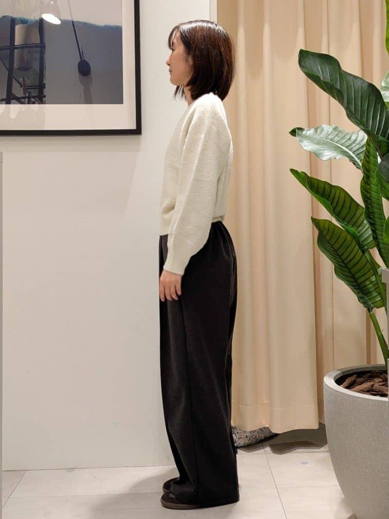 なめさんの「THE SHOP TK｜ジャージメルトンスタンドカラーコート」を使ったコーディネート