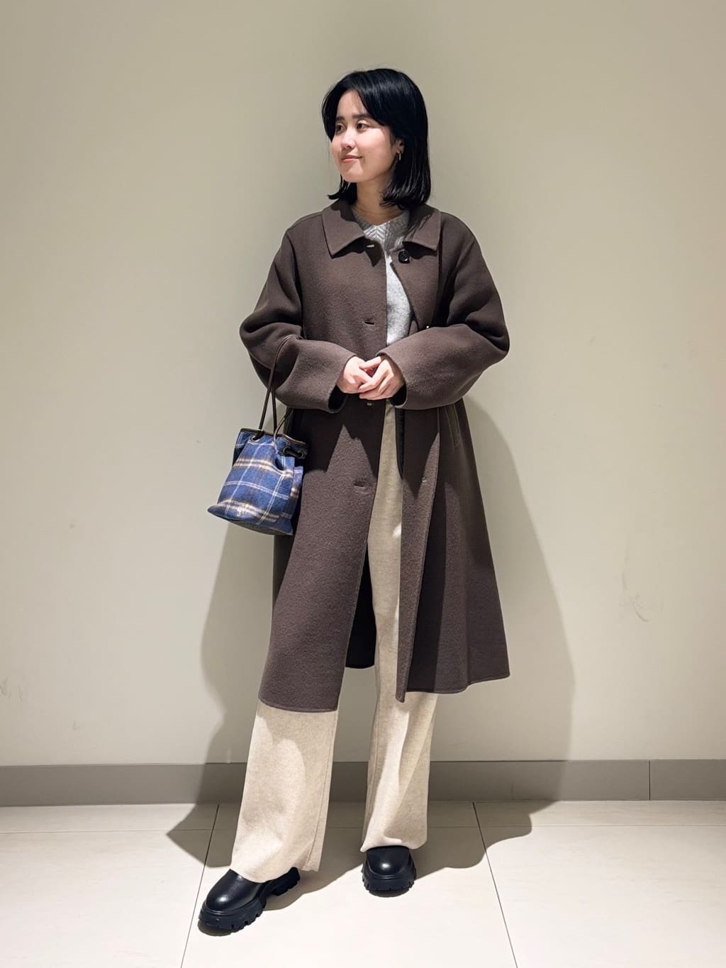 mayuさんの「Dessin｜【セットアップ可/洗える】メルトンリラクシーパンツ」を使ったコーディネート