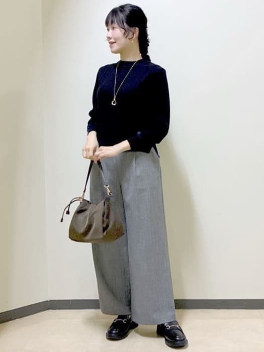  beni_gingerさんの「Reflect｜【ほんのりラメ感◎】ケーブル柄ニット」を使ったコーディネート