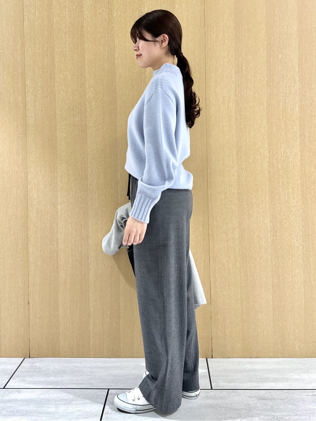 nanaさんの「UNTITLED｜【洗える】スポンディッシュ ボトルネックニット」を使ったコーディネート
