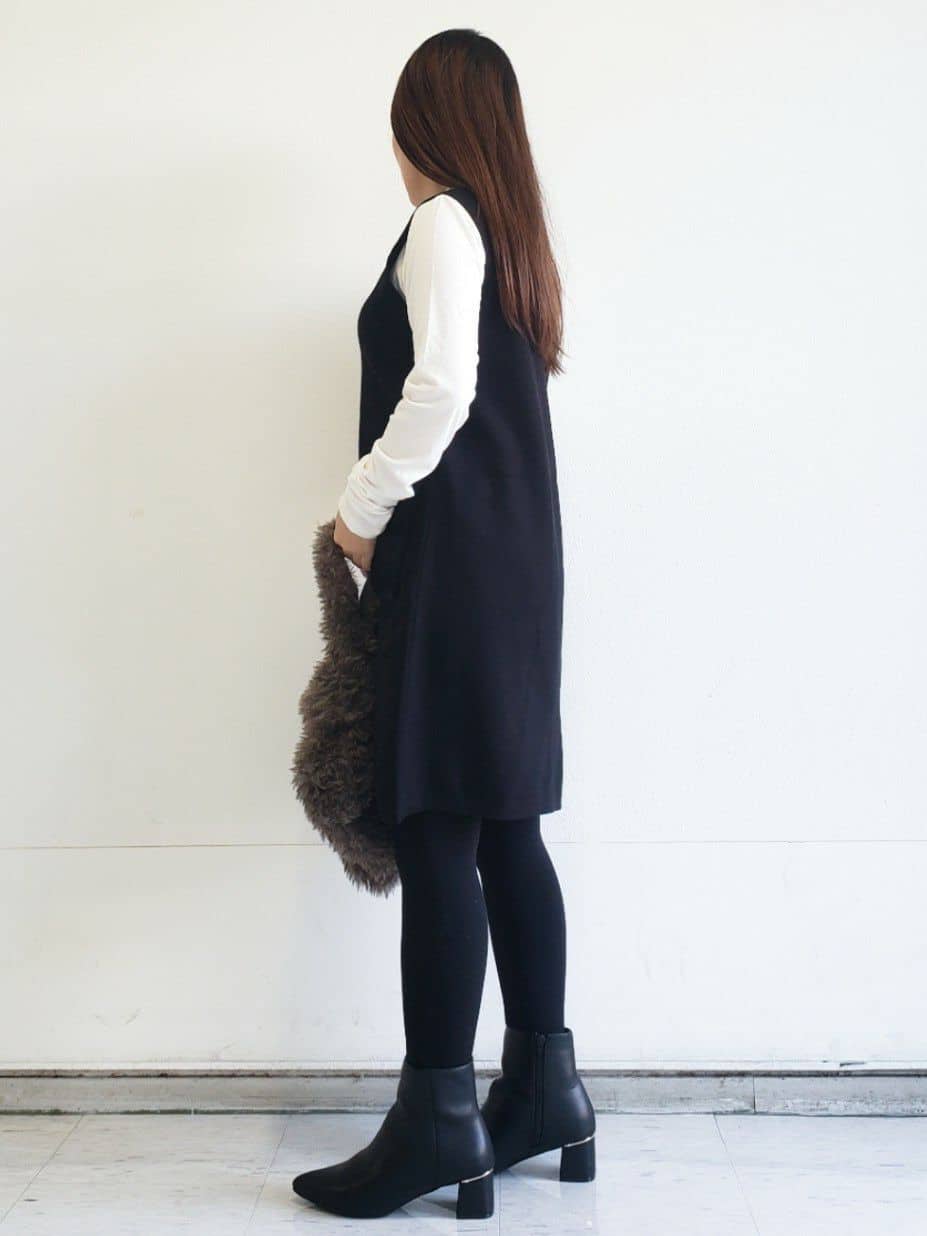 Riaさんの「index｜チェーン&times;フェイクパール マンテルネックレス」を使ったコーディネート
