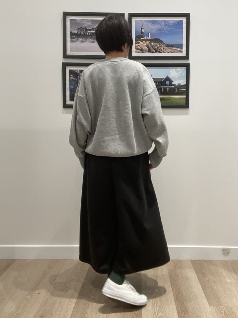 Naoさんの「Dessin｜【洗える】Dサガラ刺繍ワッペン付きニット」を使ったコーディネート
