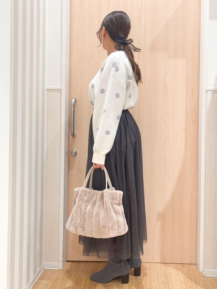 natsumiさんの「SHOO･LA･RUE｜起毛ニットブーツ」を使ったコーディネート