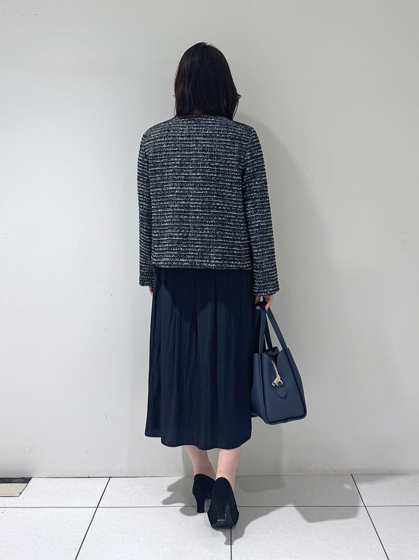 そんさんの「INDIVI｜【セレモニー／洗える】ミックスツイードライトジャケット」を使ったコーディネート