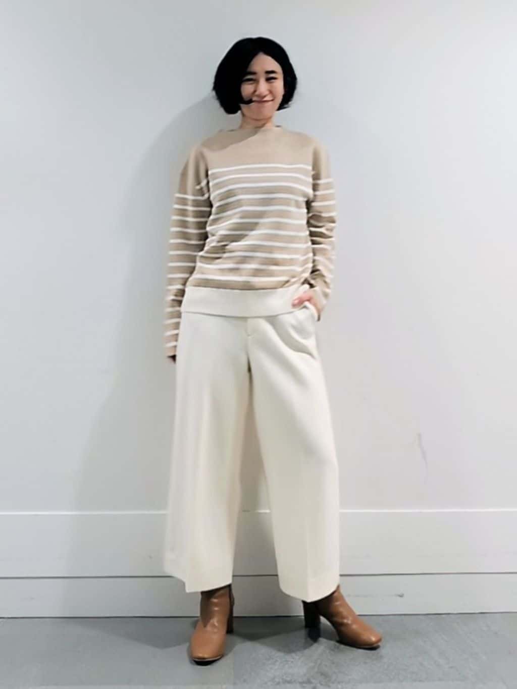 ミズタさんの「UNTITLED｜【洗える】モックネックミラノリブニット」を使ったコーディネート