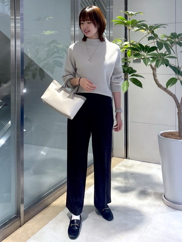 yukaさんの「UNTITLED｜【洗える】スポンディッシュ ボトルネックニット」を使ったコーディネート