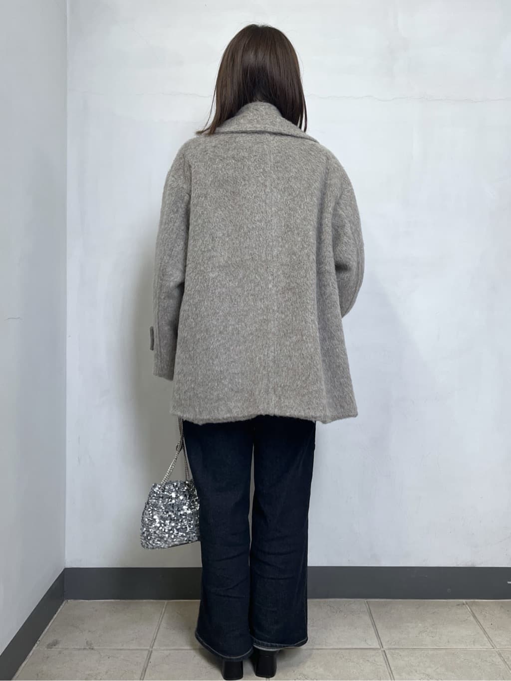 mikiさんの「OPAQUE.CLIP｜【es】《Mapel／マペル》シャギーミドルコート」を使ったコーディネート