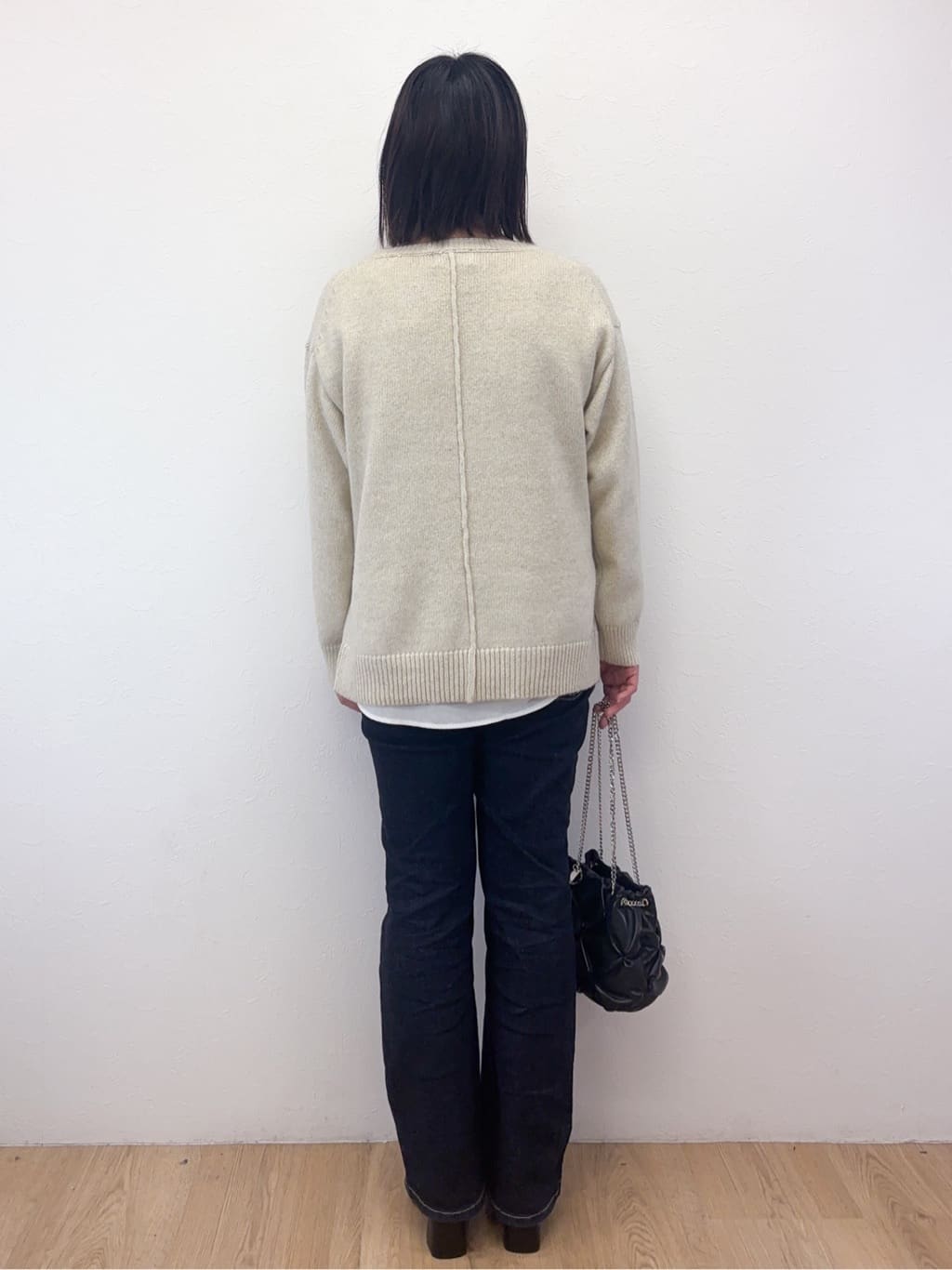 Takeさんの「OPAQUE.CLIP｜リラクシークルーネックニット【洗濯機OK】」を使ったコーディネート