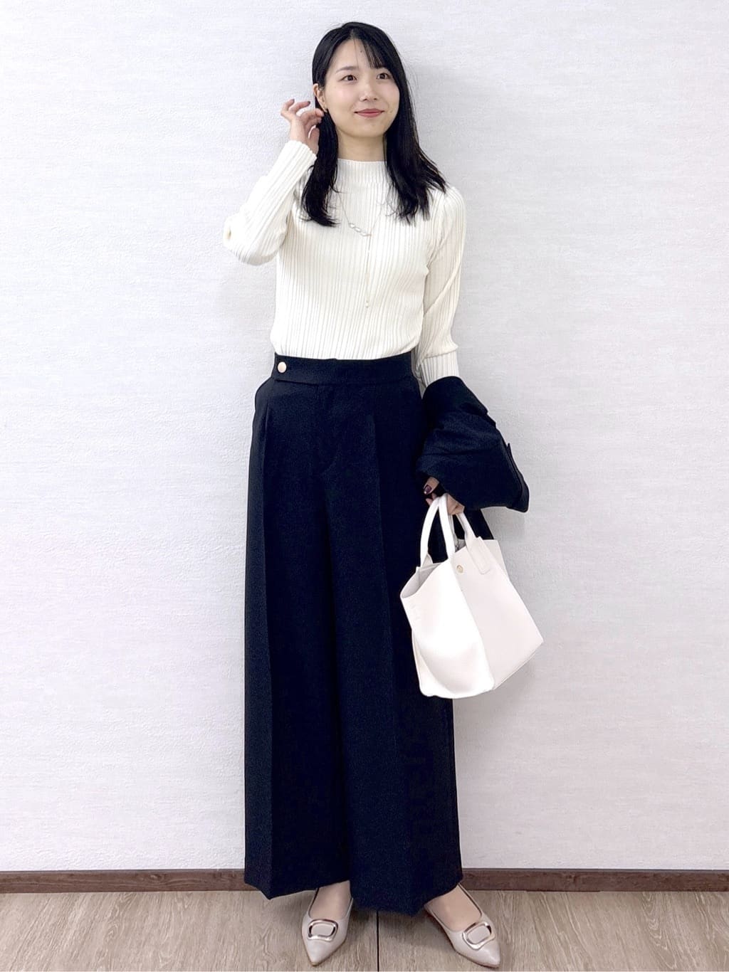 sachikoさんの「OPAQUE.CLIP｜金ボタンダブルブレストテーラードジャケット／セットアップ対応【洗える】」を使ったコーディネート