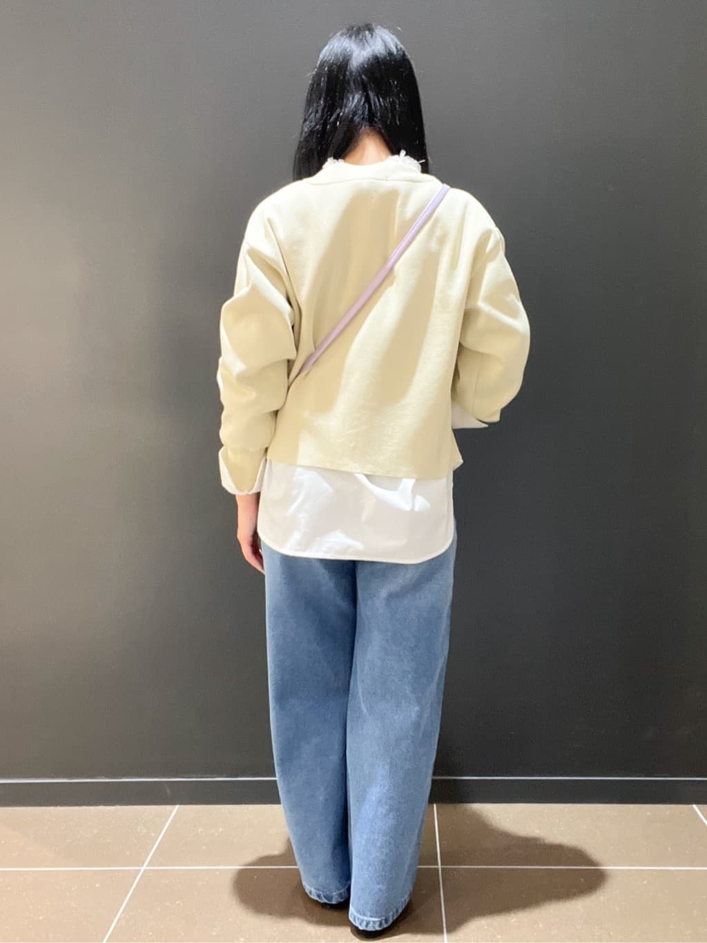 yunさんの「OPAQUE.CLIP｜襟チュールシャツ【洗濯機OK】」を使ったコーディネート