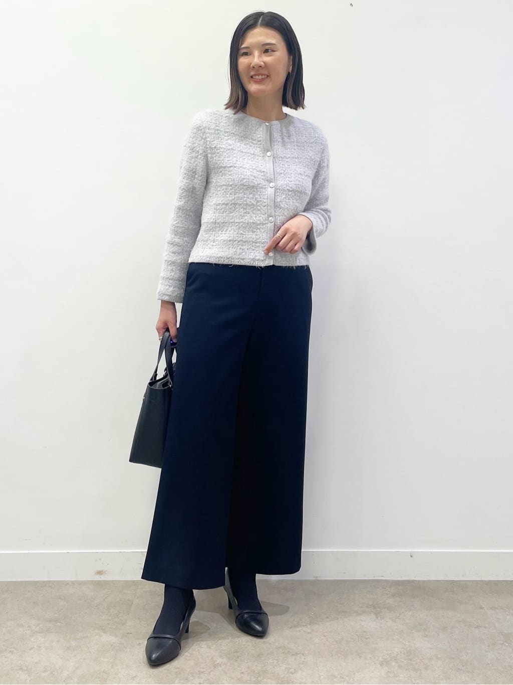 あやたかさんの「Reflect｜【お食事会やお出かけに◎】ふんわりジャカード編みカーディガン」を使ったコーディネート