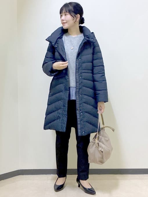  beni_gingerさんの「Reflect｜【SS-4Lサイズ／ウエスト調整可】フーデッドロングダウンコート」を使ったコーディネート