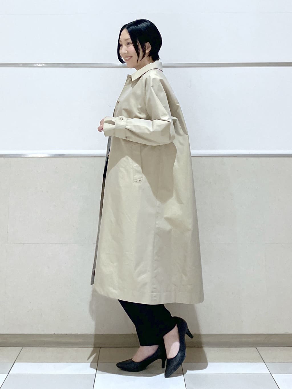 eriko さんの「Dessin｜シャンブレースプリングコート」を使ったコーディネート
