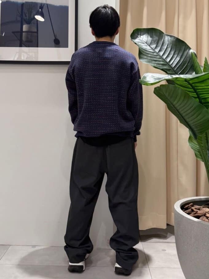 はさんの「THE SHOP TK｜バーズアイグラデーションニット 洗濯機OK／ユニセックスでおすすめ！」を使ったコーディネート
