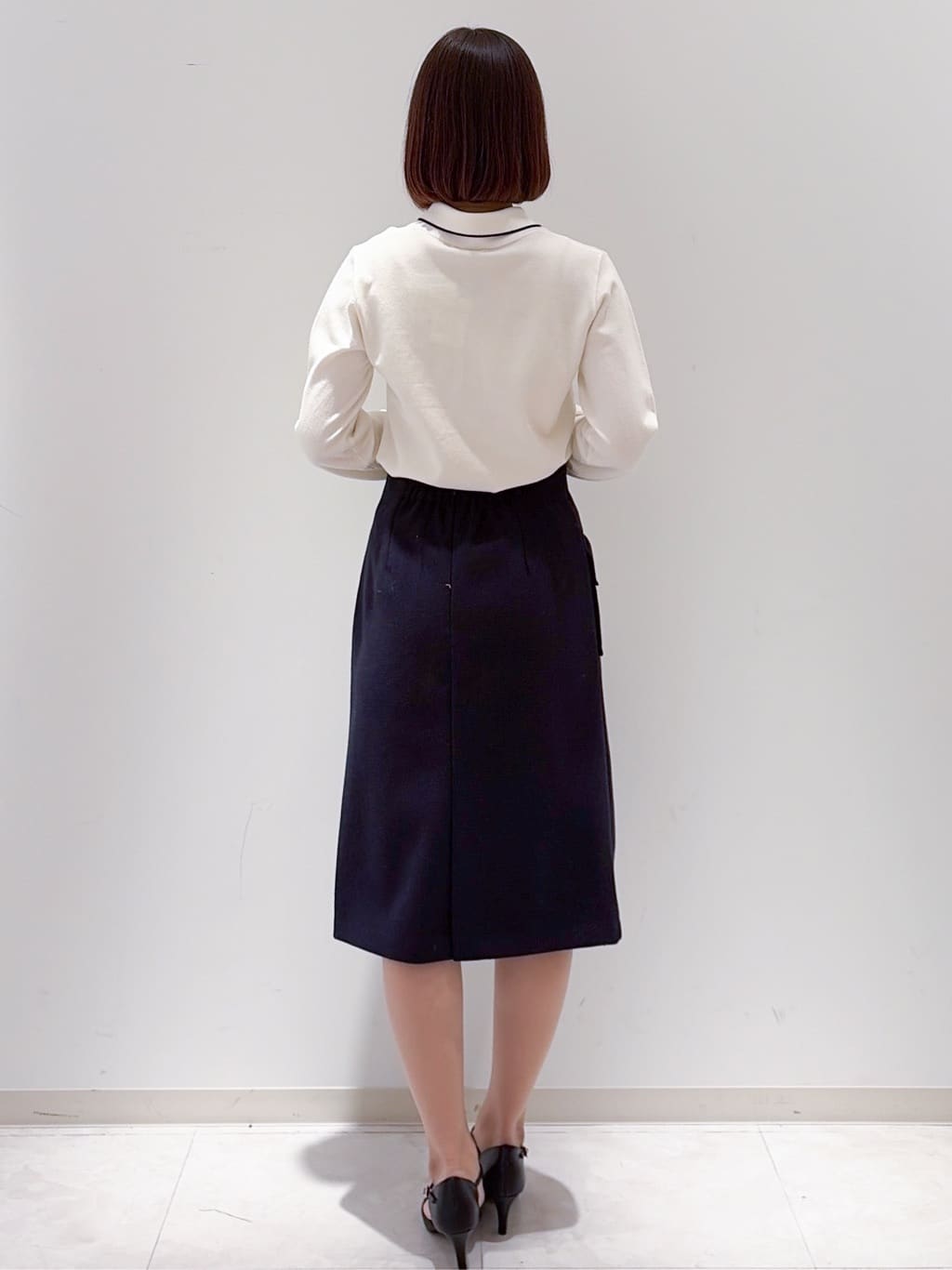 yurinaさんの「index｜ヘンリーパールミニボウタイニット【洗濯機OK】」を使ったコーディネート