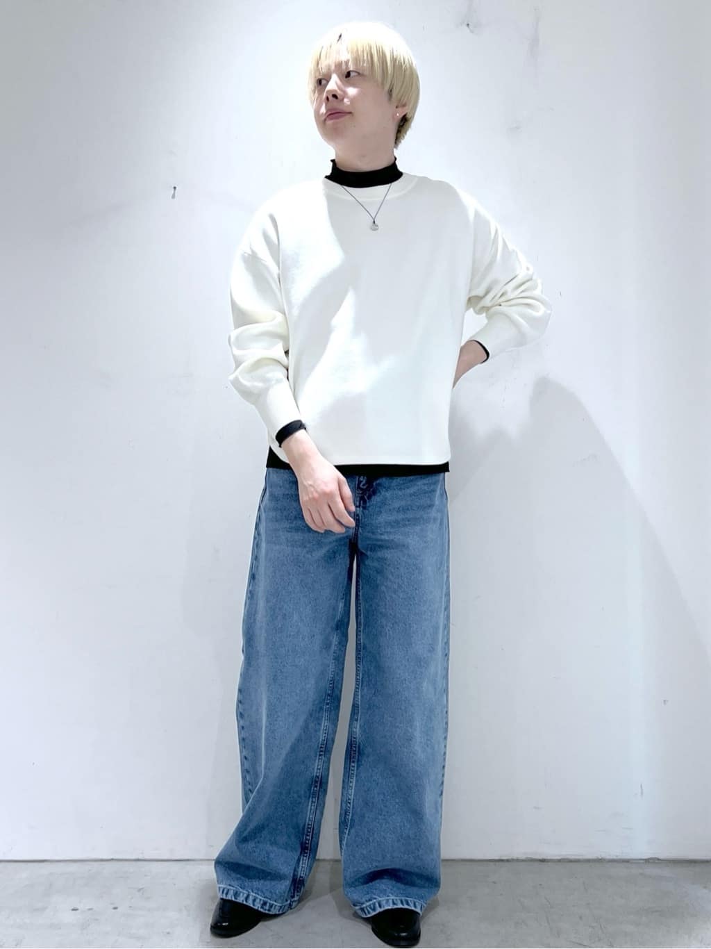 JINさんの「OPAQUE.CLIP｜デザインハートモチーフ スライドネックレス」を使ったコーディネート