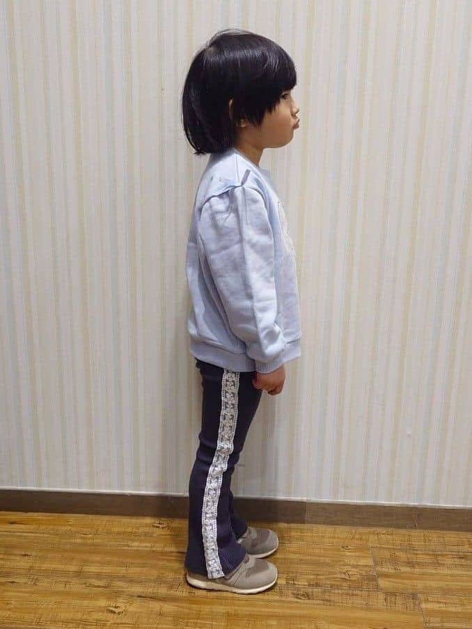 Yuiさんの「SHOO･LA･RUE｜【100-150cm】サイドレースリブレギンス」を使ったコーディネート