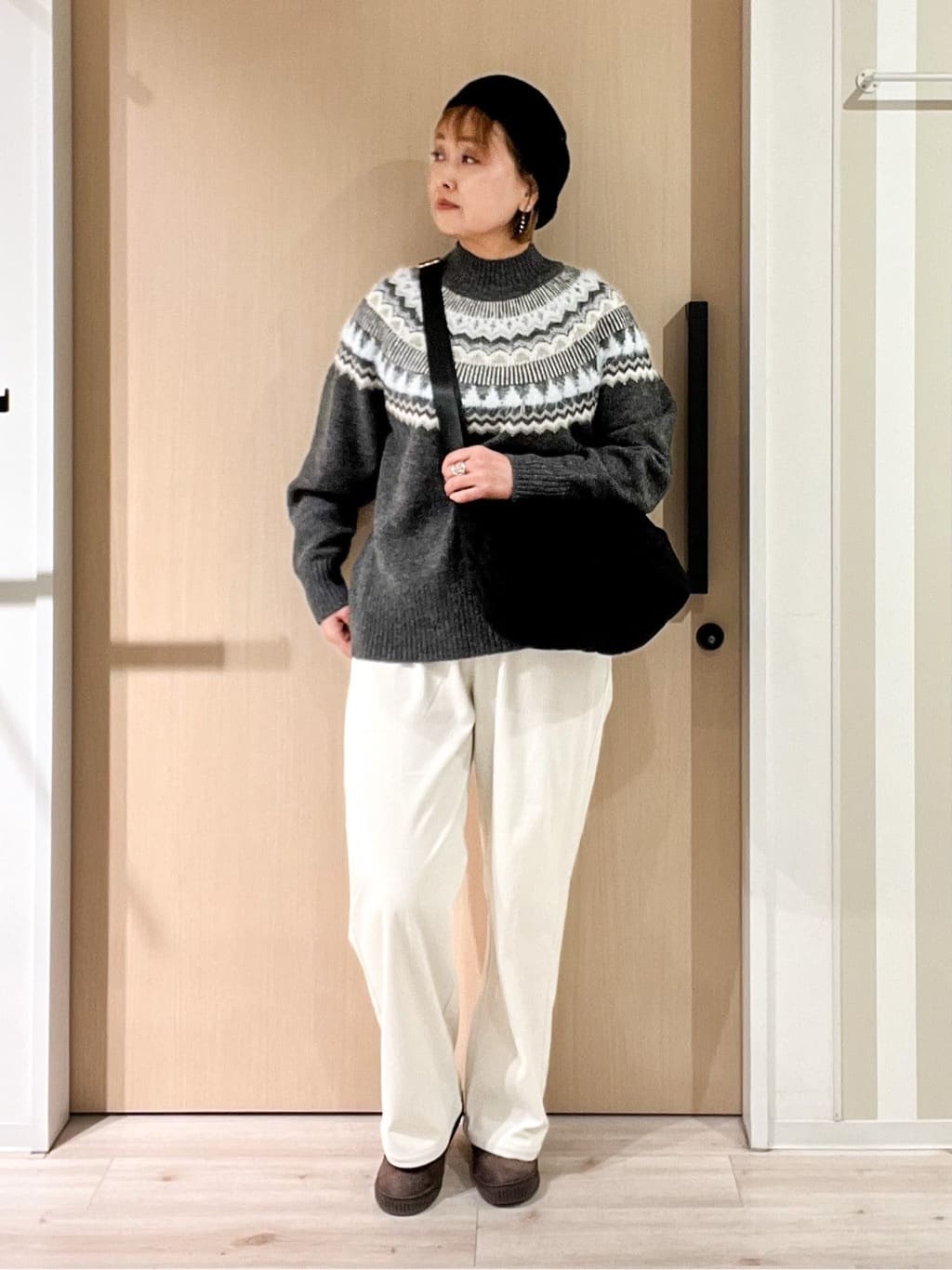 ぷくりんさんの「SHOO･LA･RUE｜【洗濯機可/撥水】フェイクファーフード ロングダウン」を使ったコーディネート