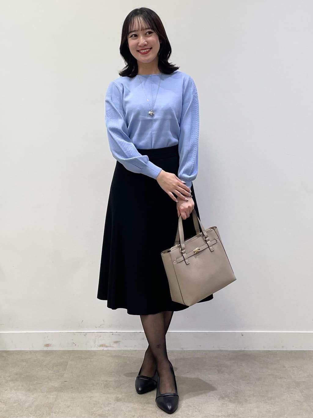 yukariさんの「Reflect｜【選べる6色／長く着られる◎】ボートネックニット」を使ったコーディネート