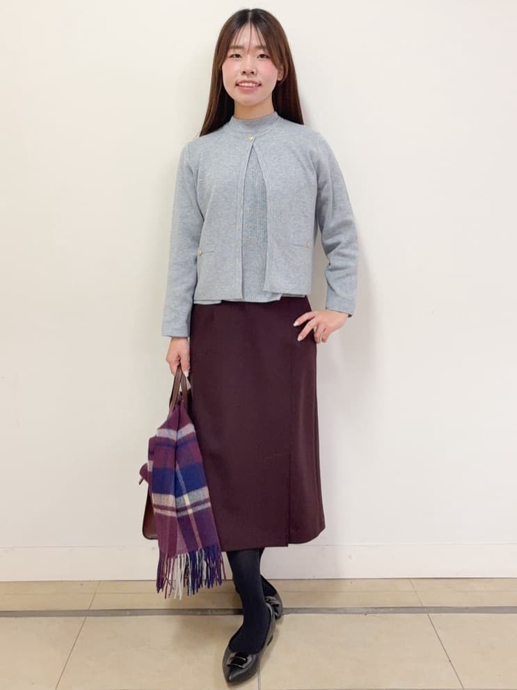 ハルさんの「Reflect｜【選べる5色／アンサンブル可】プチハイネックリブニット」を使ったコーディネート