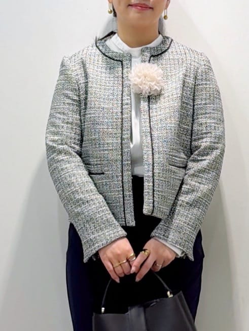 sumicaさんの「OPAQUE.CLIP｜《通勤対応》 コットンツイードジャケット」を使ったコーディネート