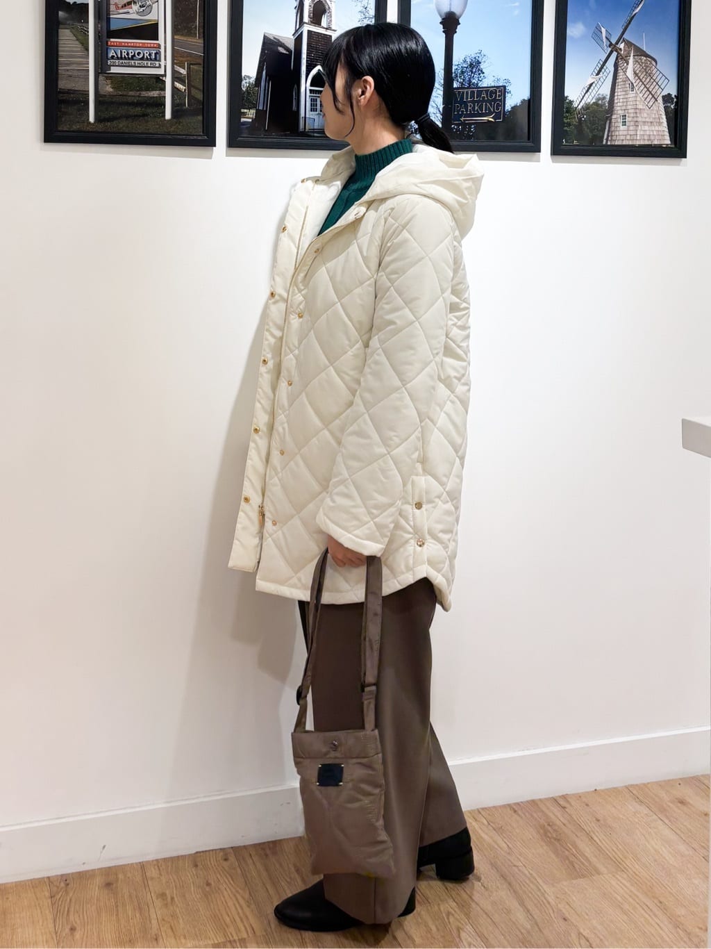 Ririkaさんの「Dessin｜【洗える】センタータックラインハイネックニット」を使ったコーディネート