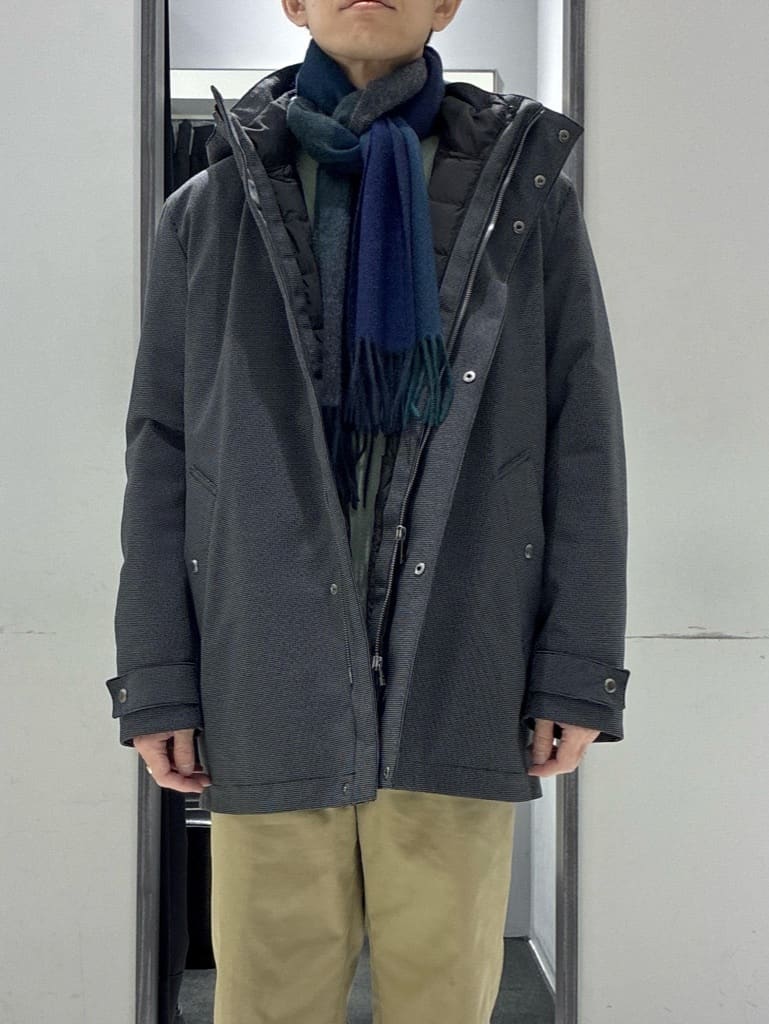 わいずみさんの「TAKEO KIKUCHI｜【Air Palette Knit】ワンポイント カラーニット プルオーバー」を使ったコーディネート