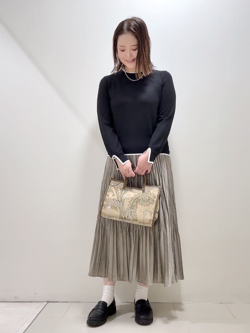 YUIさんの「UNTITLED｜【軽アウター/ミドル丈】ウールニットコーディガン」を使ったコーディネート