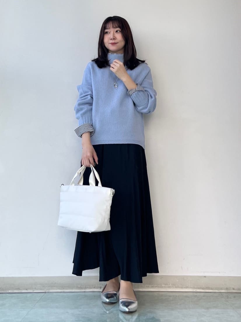 KAHOさんの「UNTITLED｜【洗える】スポンディッシュ ボトルネックニット」を使ったコーディネート