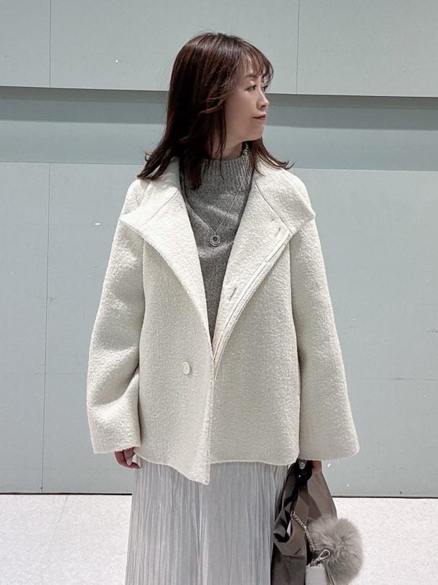 makiさんの「UNTITLED｜【8色展開/洗える】ウールカシミヤ ハイネックニット」を使ったコーディネート