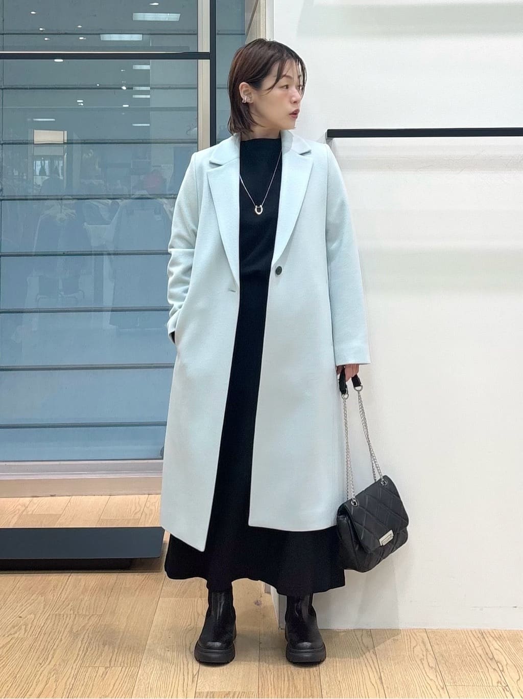 asamiさんの「INDIVI｜【SETUP可能／洗える／UVケア】ライトジャージ セミフレアスカート」を使ったコーディネート