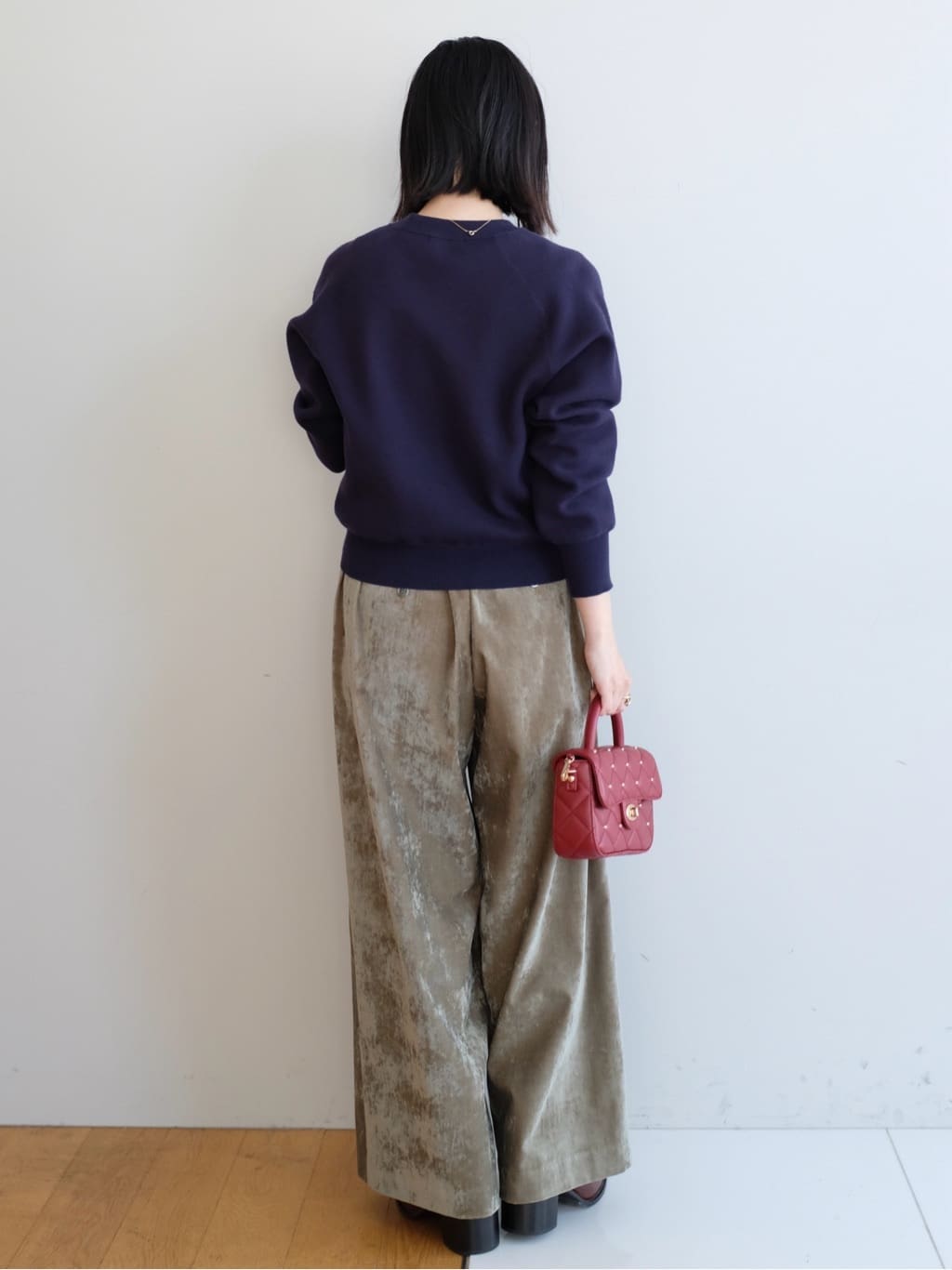 Kishimotoさんの「DRESSTERIOR｜◆アニージャカードニット」を使ったコーディネート
