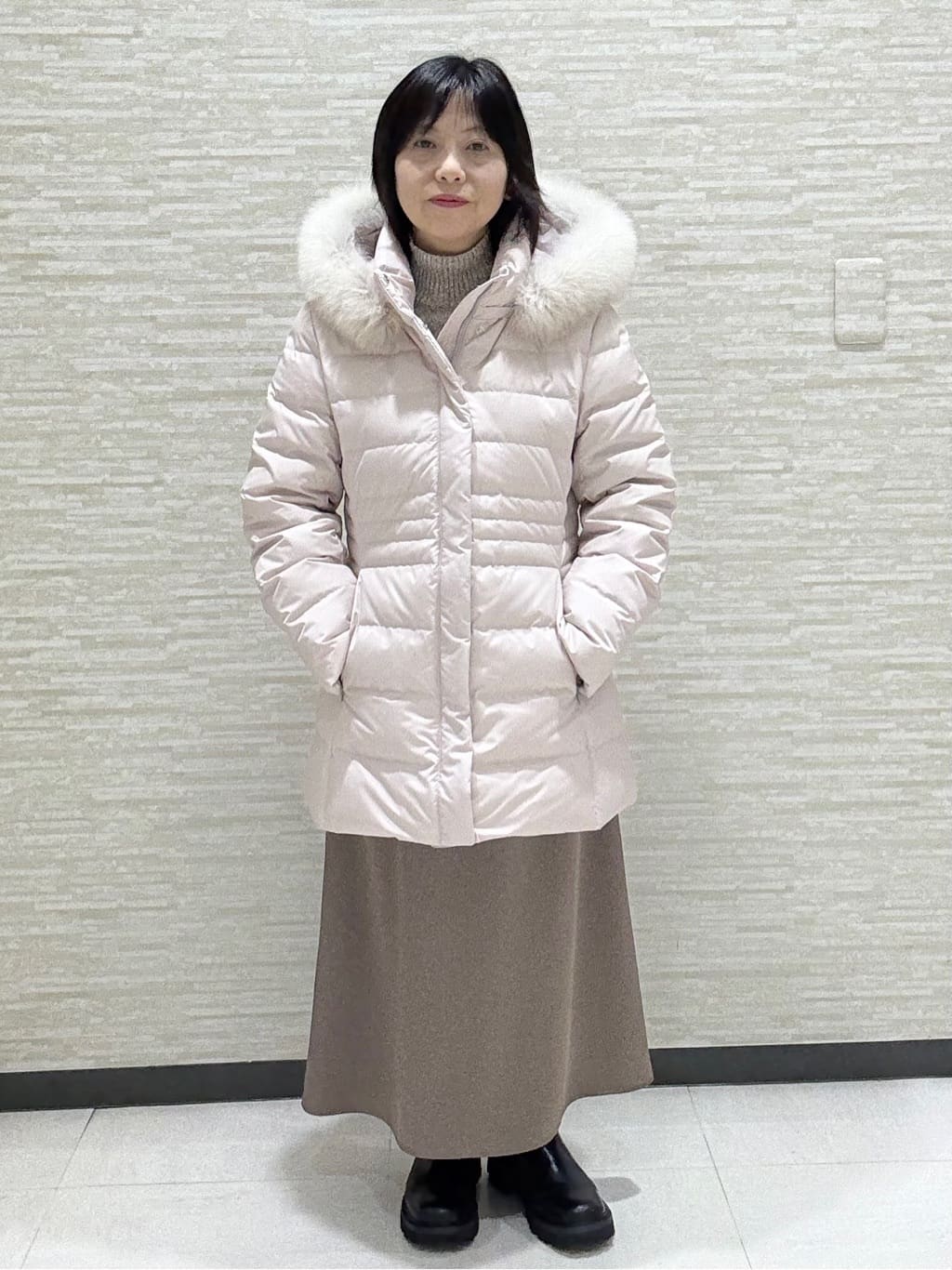 KITAさんの「UNTITLED｜【8色展開/洗える】ウールカシミヤ ハイネックニット」を使ったコーディネート