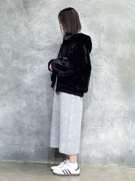 misaさんの「THE SHOP TK｜ウール混杢調ハイネックワンピース」を使ったコーディネート