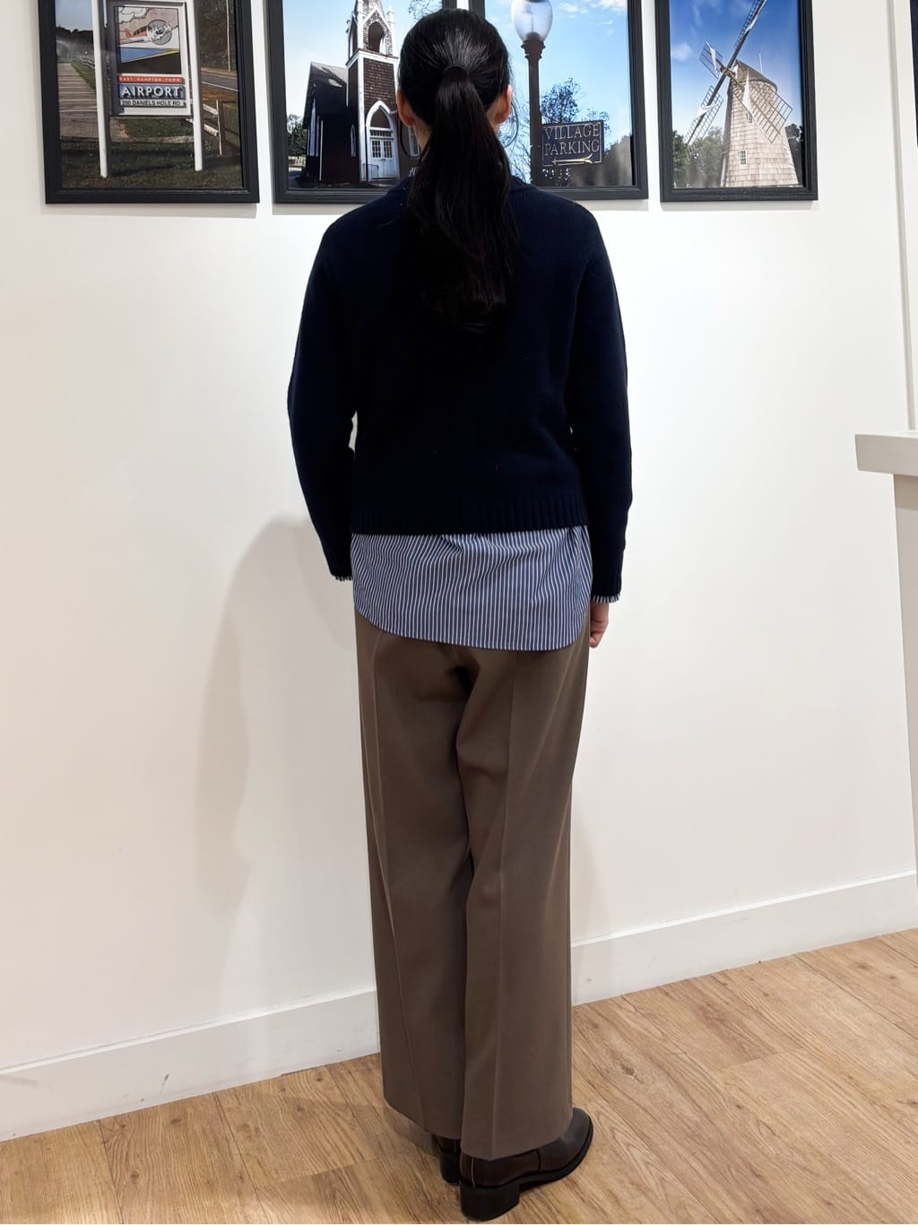 Ririkaさんの「Dessin｜【洗える】フリルネックブラウス」を使ったコーディネート